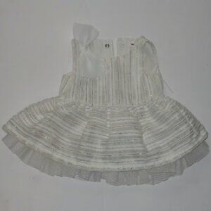 Newborn cream christening Baby Dress NB Cat and Jack